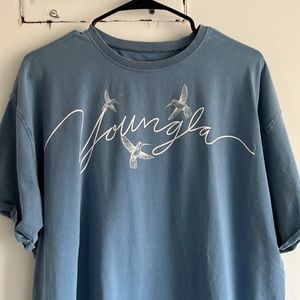 YoungLA Flock Tee Light Blue